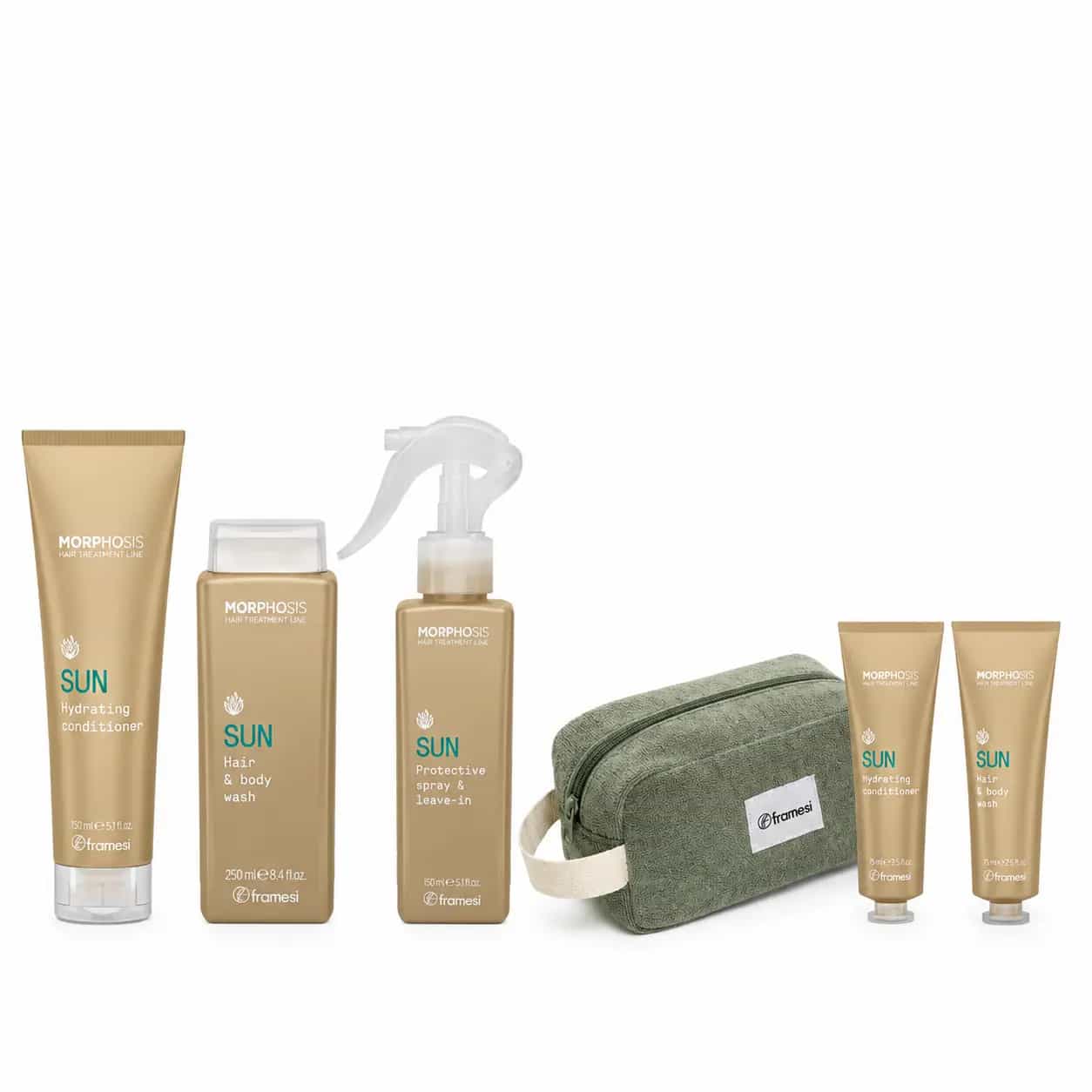 Kit Sun Morphosis 2026 - Shampoo + Conditioner + Spray + Travel Size + Beauty Case